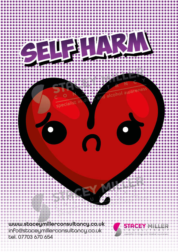 Self Harm Postcard